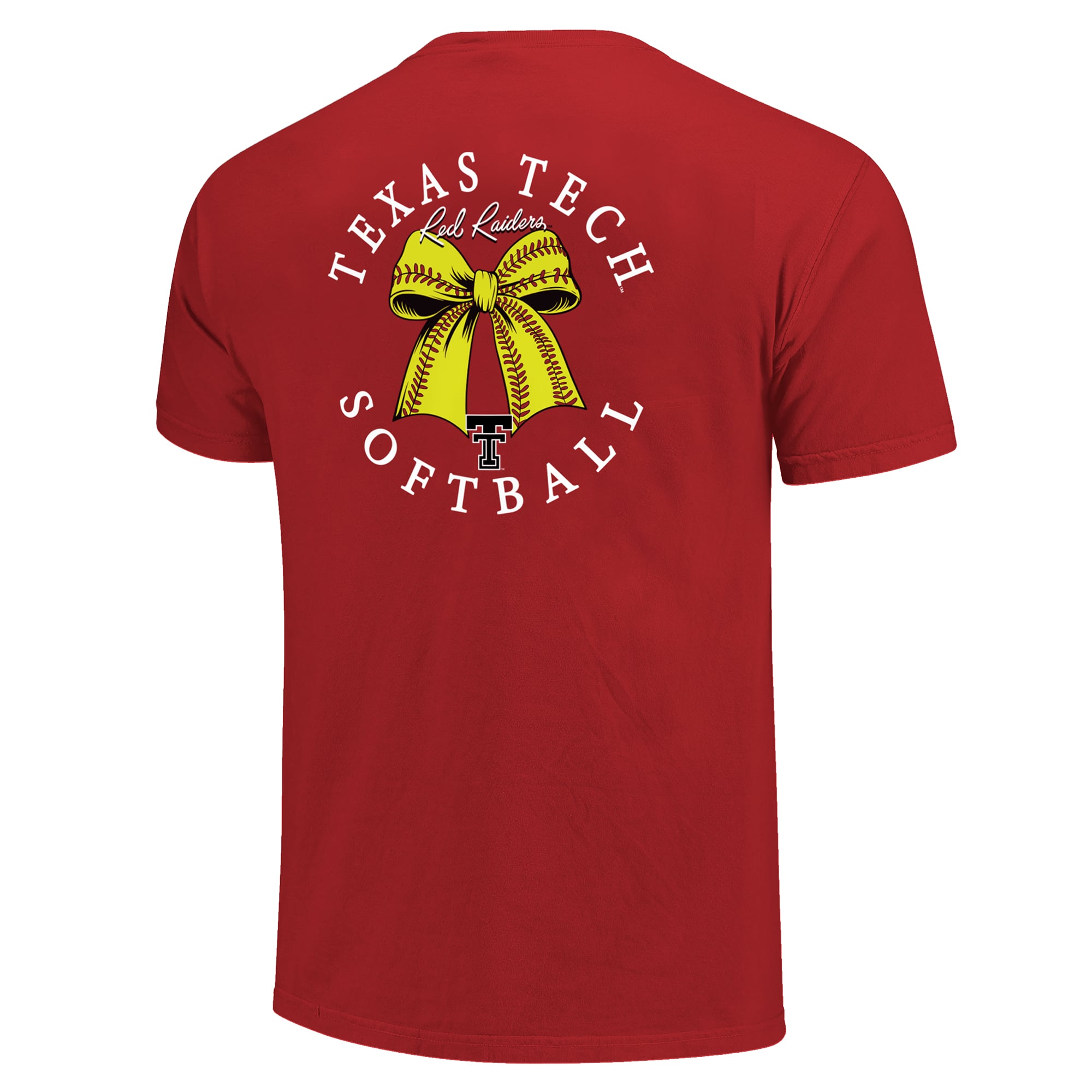 T-shirt à nœud papillon rouge Texas Tech Red Raiders pour femme